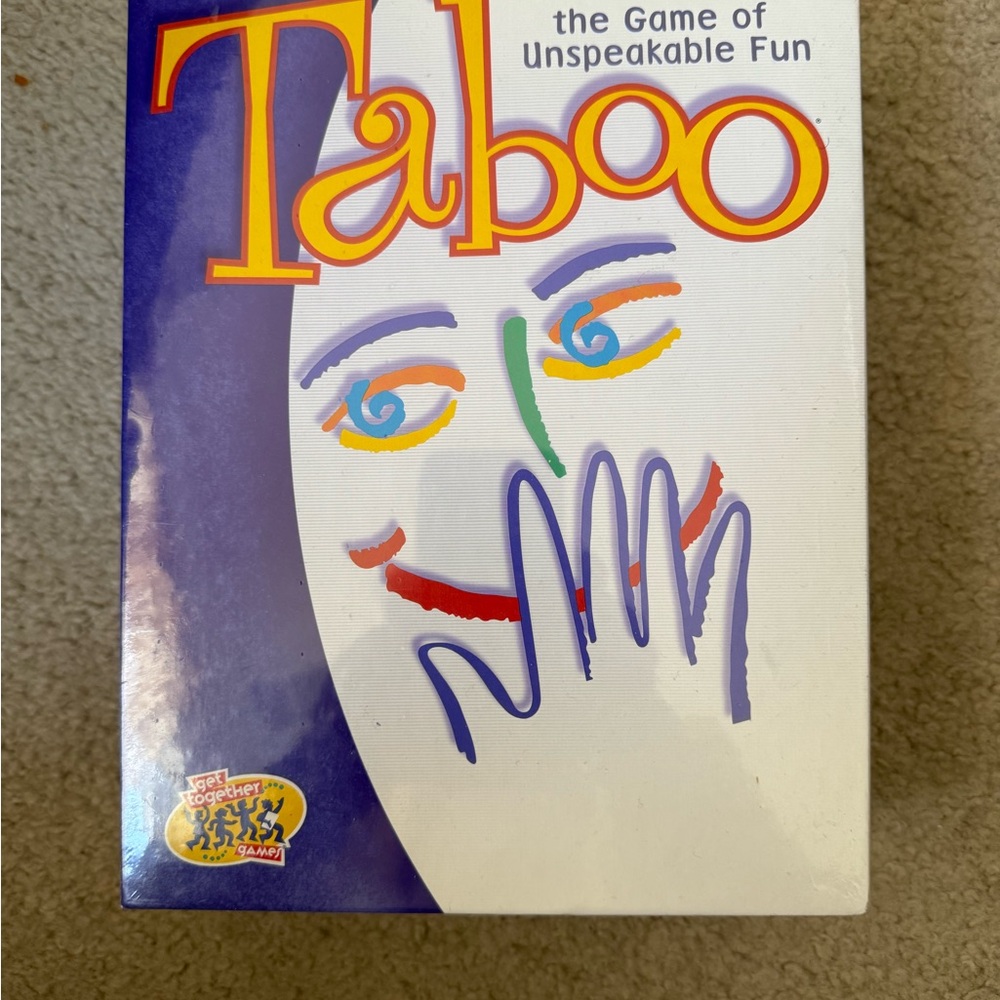 Hasbro Taboo Board Game - Purple and White